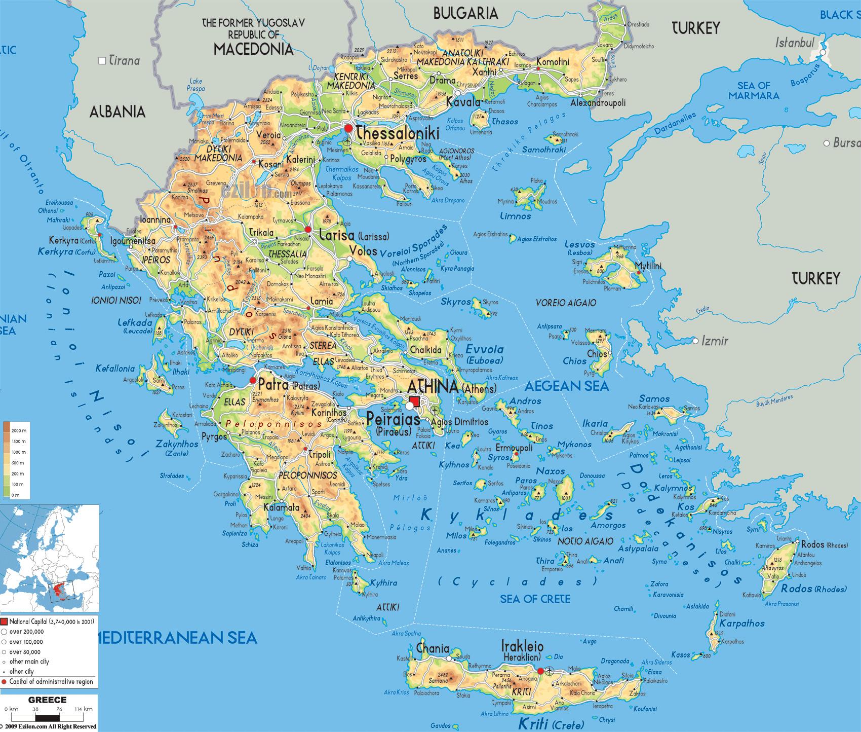 Mapa De Grecia 